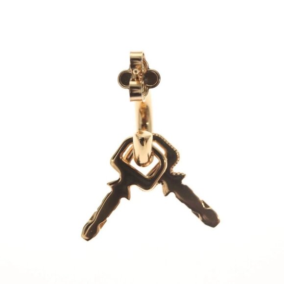 LOUIS VUITTON Earrings LV Padlock Earring metal Gold - Picture 3 of 10